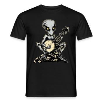 Dover Dämon Kryptide Kryptozoologie Bluegrass Banj - Männer T-Shirt - Schwarz - Vorne - AI Model Male 178 light (178cm)
