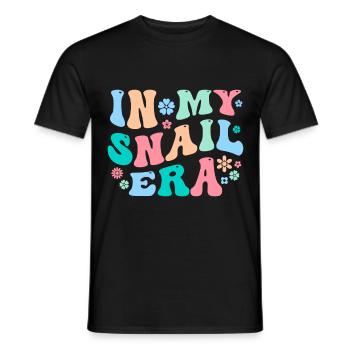 Drôle de dicton d’escargot - T-shirt homme - noir - Devant - AI Model Male 178 light (178cm)
