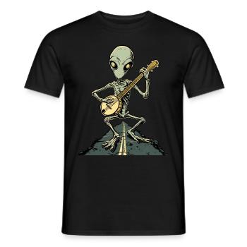 Dover Dämon Kryptide Kryptozoologie Bluegrass Banj - Männer T-Shirt - Schwarz - Vorne - AI Model Male 178 light (178cm)