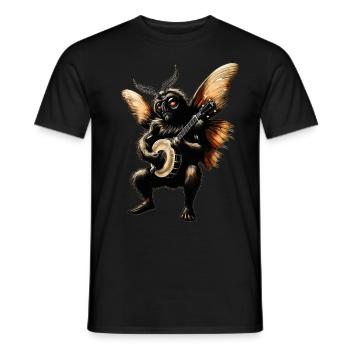 Mothman Kryptozoologie Kryptide Bluegrass Banjo Sp - Männer T-Shirt - Schwarz - Vorne - AI Model Male 178 light (178cm)