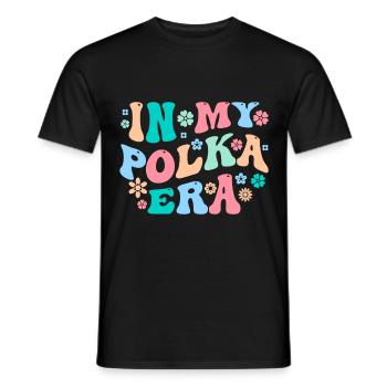 Funny Polka Saying - Men's T-Shirt - black - Front - AI Model Male 178 light (178cm)