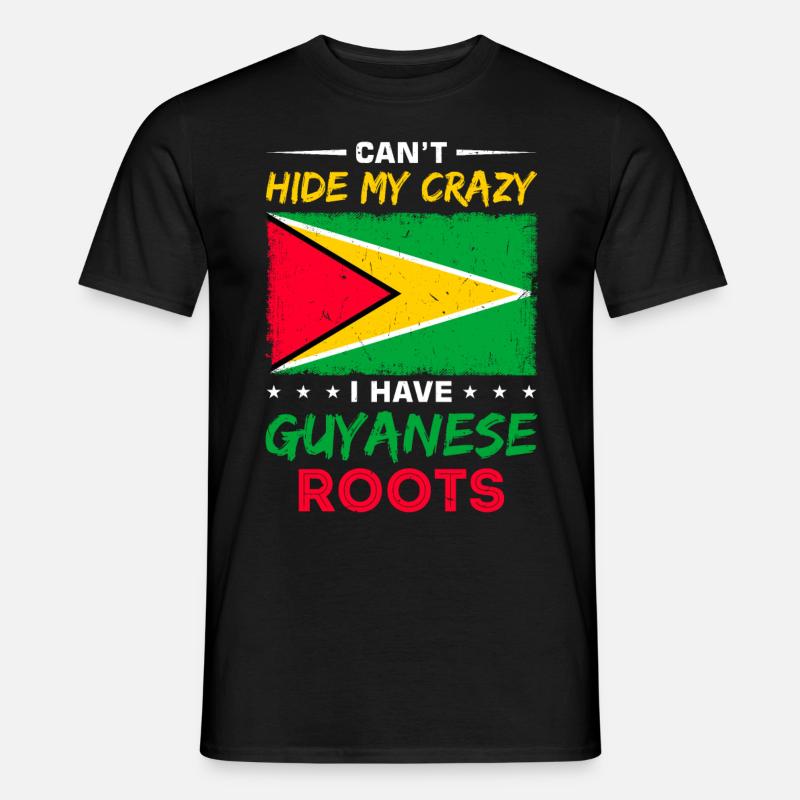 Stolzer Guyanese - Männer T-Shirt - Schwarz