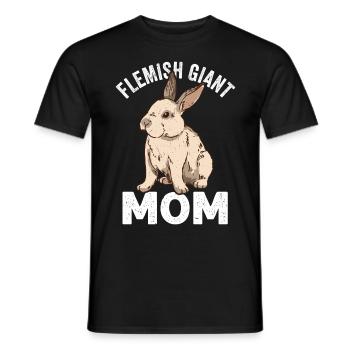 Flemish Giant Rabbit Rabbit Rabbit - Men's T-Shirt - black - Front - AI Model Male 178 light (178cm)