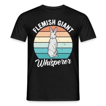 Flemish Giant Rabbit Rabbit Rabbit - Men's T-Shirt - black - Front - AI Model Male 178 light (178cm)
