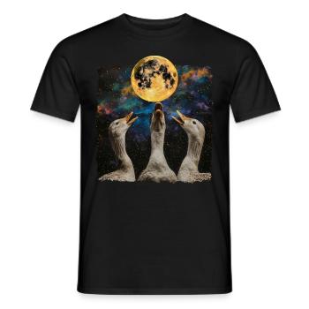 Enten Bauernhof Tier Bauer Heulender Mond - Männer T-Shirt - Schwarz - Vorne - AI Model Male 178 light (178cm)