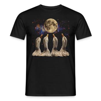 Enten Bauernhof Tier Bauer Heulender Mond - Männer T-Shirt - Schwarz - Vorne - AI Model Male 178 light (178cm)