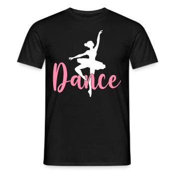 Ballet Dance Dancer Dance - Men's T-Shirt - black - Front - AI Model Male 178 light (178cm)