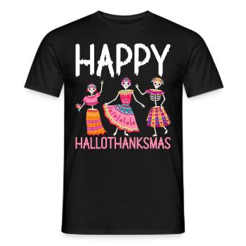 Ballett Halloween Erntedankfest Weihnachten Hallot - Männer T-Shirt - Schwarz - Vorne - AI Model Male 178 light (178cm)
