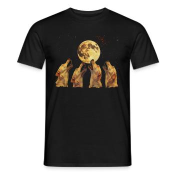 Baie de Chesapeake Retriever Chien Lune Hurlante - T-shirt homme - noir - Devant - AI Model Male 178 light (178cm)