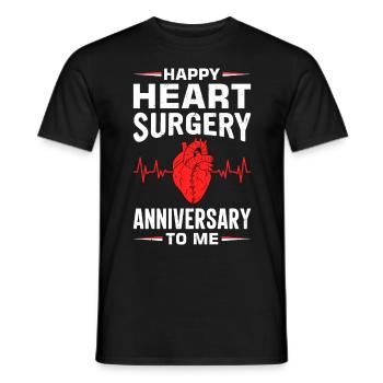 Heart Bypass Heart Attack Heart Surgery - Men's T-Shirt - black - Front - AI Model Male 178 light (178cm)