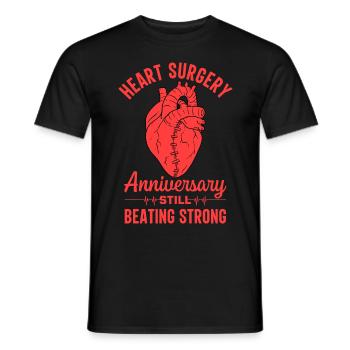 Pontage cardiaque Crise cardiaque Chirurgie cardiaque - T-shirt homme - noir - Devant - AI Model Male 178 light (178cm)