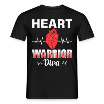 Heart Bypass Heart Attack Heart Surgery - Men's T-Shirt - black - Front - AI Model Male 178 light (178cm)