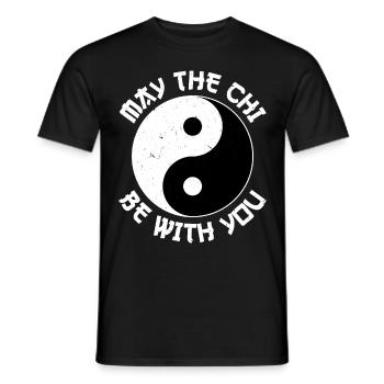 Yin Yang Tai Chi - T-shirt homme - noir - Devant - AI Model Male 178 light (178cm)