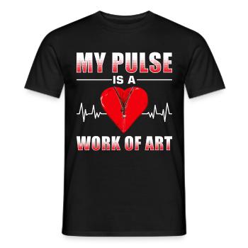 Heart Bypass Heart Attack Heart Surgery - Men's T-Shirt - black - Front - AI Model Male 178 light (178cm)