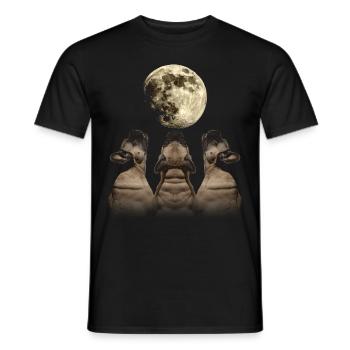 Bouledogue Français Frenchie Chien Hurlant Mon - T-shirt homme - noir - Devant - AI Model Male 178 light (178cm)