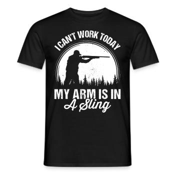Coyote Hunting Yote - Men's T-Shirt - black - Front - AI Model Male 178 light (178cm)