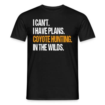 Coyote Hunter Yote - Men's T-Shirt - black - Front - AI Model Male 178 light (178cm)