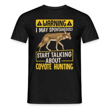 Coyote Hunter Yote - Men's T-Shirt - black - Front - AI Model Male 178 light (178cm)