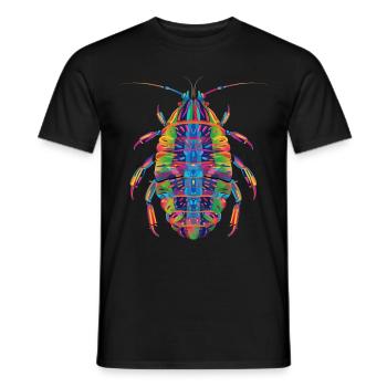 Isopod Pop Art - Men's T-Shirt - black - Front - AI Model Male 178 light (178cm)