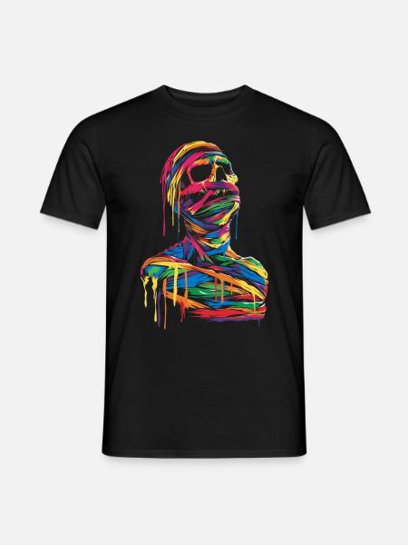 Mummy Halloween Pop Art - Men's T-Shirt - black