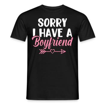 Désolé, j’ai un ami Funny Bezi - T-shirt homme - noir - Devant - AI Model Male 178 light (178cm)