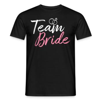 Équipe Mariée Douche nuptiale Enterrement de vie de jeune fille - T-shirt homme - noir - Devant - AI Model Male 178 light (178cm)