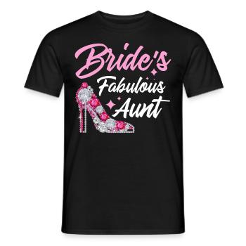 Brautparty Tante Fabelhafte Tante der Braut - Männer T-Shirt - Schwarz - Vorne - AI Model Male 178 light (178cm)