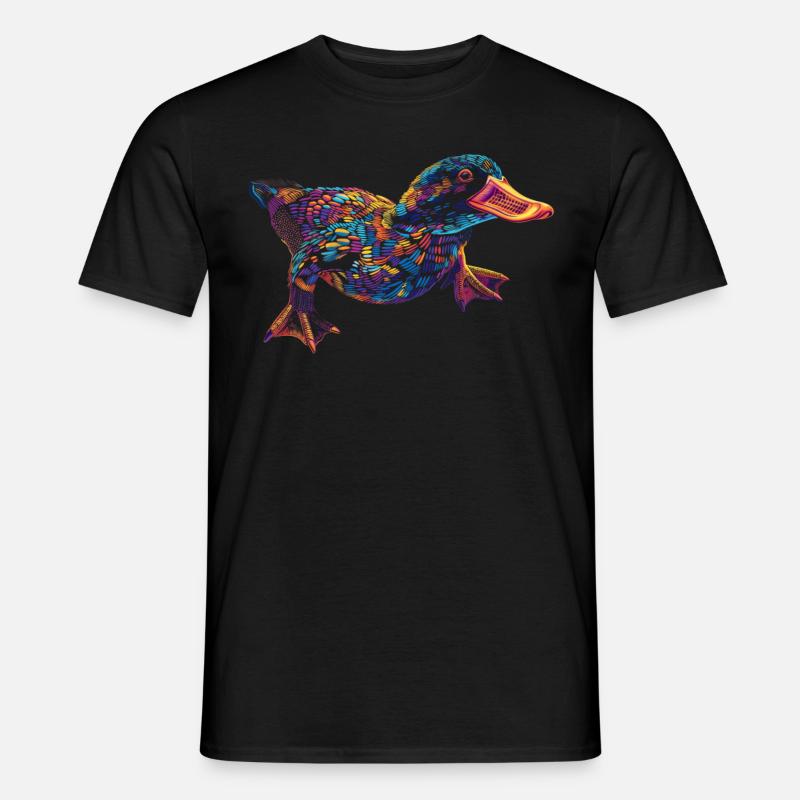 Schnabeltier Säugetier Popart - Männer T-Shirt - Schwarz