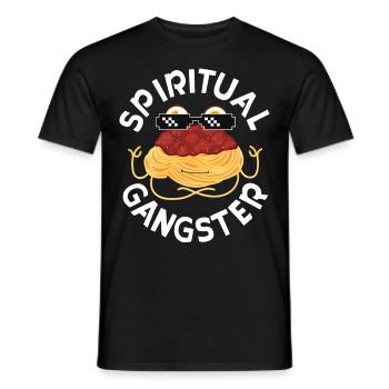 Monstre spaghetti volant FSM - T-shirt homme - noir - Devant - AI Model Male 178 light (178cm)