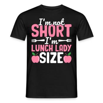 Cafeteria-Mitarbeiter Ich bin nicht klein, ich bin - Männer T-Shirt - Schwarz - Vorne - AI Model Male 178 light (178cm)
