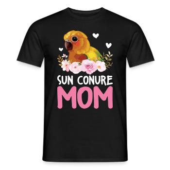 Soleil Perruche Maman Perroquet Maman Perroquet Oiseau Femme - T-shirt homme - noir - Devant - AI Model Male 178 light (178cm)