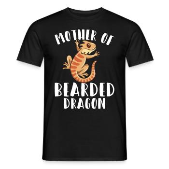 Mutter der Bartagame Eidechsenliebhaberin Mutter F - Männer T-Shirt - Schwarz - Vorne - AI Model Male 178 light (178cm)