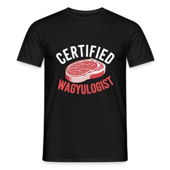 Wagyu Steak - Men's T-Shirt - black - Front - AI Model Male 178 light (178cm)