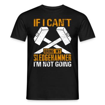 Funny House Demolition Day Can My Proposal - Men's T-Shirt - black - Front - AI Model Male 178 light (178cm)
