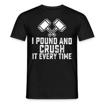 Funny House Demolition Day Ich pfund Crush es jede - Männer T-Shirt - Schwarz - Vorne - AI Model Male 178 light (178cm)