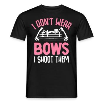 Bogenschießen Bogenschütze Bogen und Pfeil Ich tra - Männer T-Shirt - Schwarz - Vorne - AI Model Male 178 light (178cm)