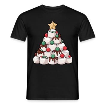 Arbre de Noël Guimauve - T-shirt homme - noir - Devant - AI Model Male 178 light (178cm)