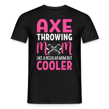 Hache Lancer Maman Maman Normale Mais Plus Cool À - T-shirt homme - noir - Devant - AI Model Male 178 light (178cm)