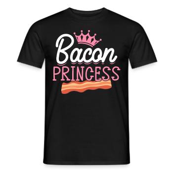 Bacon Princess Bacon Girl - Männer T-Shirt - Schwarz - Vorne - AI Model Male 178 light (178cm)