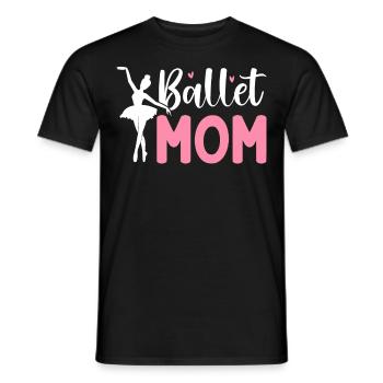 Ballett Mom Tanz Tänzerin Glas Pantoffel - Männer T-Shirt - Schwarz - Vorne - AI Model Male 178 light (178cm)