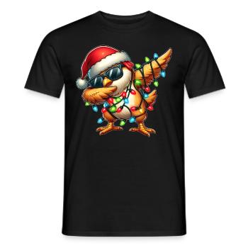 Lunettes de soleil Polka Dot Chicken Farm Farmer Niedlic - T-shirt homme - noir - Devant - AI Model Male 178 light (178cm)