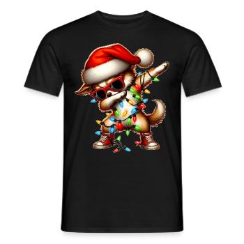 Lunettes de soleil chien Chihuahua à pois Cute Weih - T-shirt homme - noir - Devant - AI Model Male 178 light (178cm)