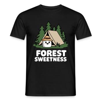 Drôle de dicton de guimauve de camping - T-shirt homme - noir - Devant - AI Model Male 178 light (178cm)