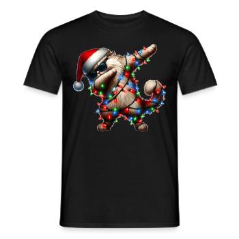 Lunettes de soleil chat de l’Himalaya à pois Cute We - T-shirt homme - noir - Devant - AI Model Male 178 light (178cm)