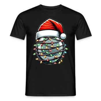 Disc Golf Disc Golfing Disc Golfer Weihnachtsmütze - Männer T-Shirt - Schwarz - Vorne - AI Model Male 178 light (178cm)
