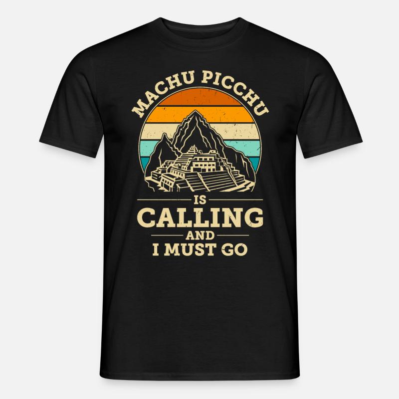 Peru Machu Picchu - Männer T-Shirt - Schwarz