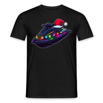 Jet Ski Jet Skiing Weihnachtsmütze Xmas - Männer T-Shirt - Schwarz - Vorne - AI Model Male 178 light (178cm)