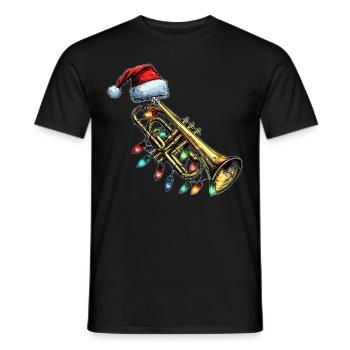 Trompette Instrument de musique - T-shirt homme - noir - Devant - AI Model Male 178 light (178cm)