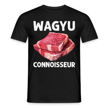 Wagyu Steak - Men's T-Shirt - black - Front - AI Model Male 178 light (178cm)