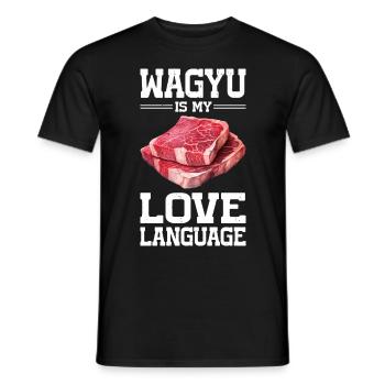 Wagyu Steak - Men's T-Shirt - black - Front - AI Model Male 178 light (178cm)